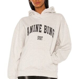 Anine Bing Sport Gray Hoodie